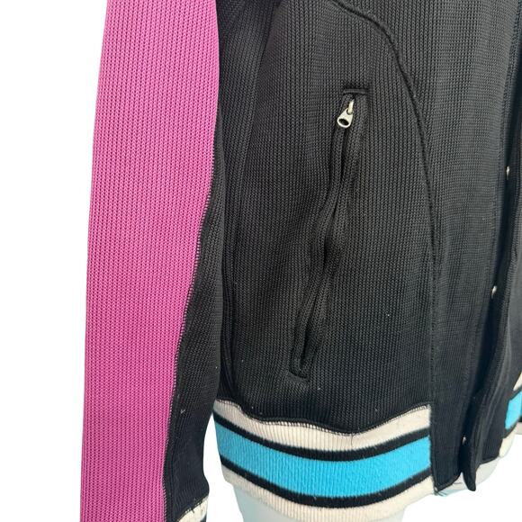 Air Jordan Fuchsia Black Blue White Colorblock Jumpman Logo Track Jacket Size S - Picture 10 of 14